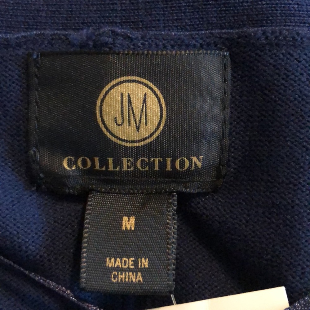 Jm Collection Lace-up-Sleeve Cardigan - Picture 5 of 6